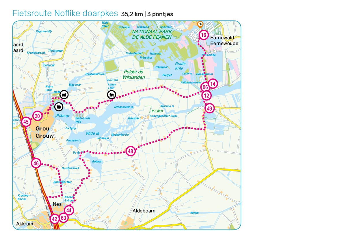 Fietsroute Noflike doarpkes alde feanen