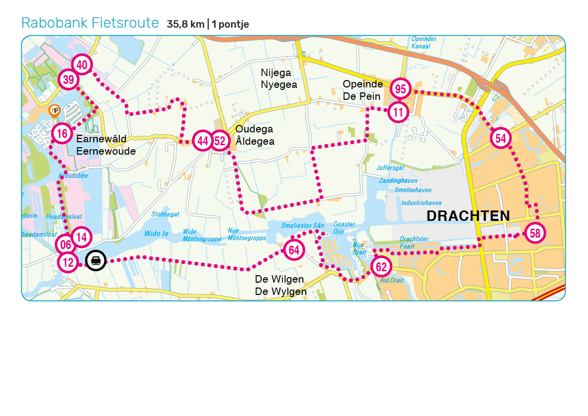 rabobank fietsroute alde feanen