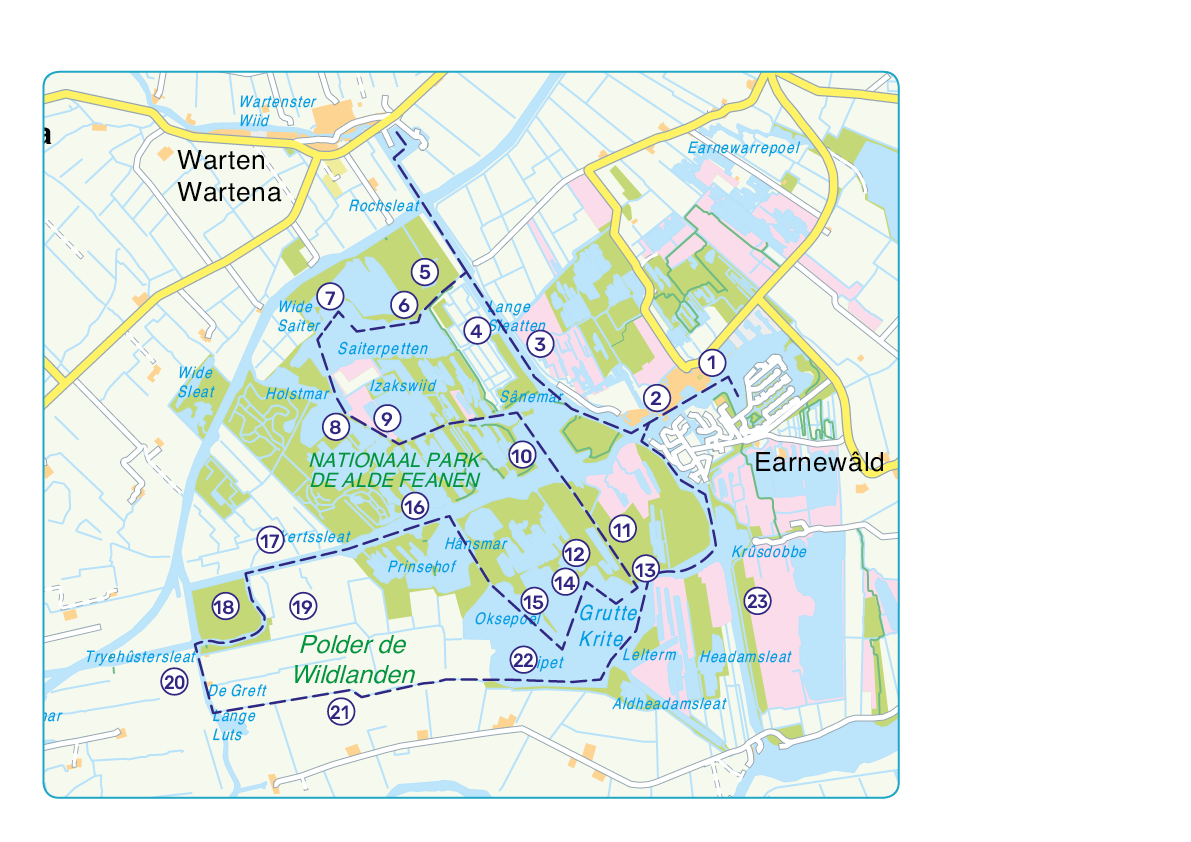 Vaarroute Alde Feanen